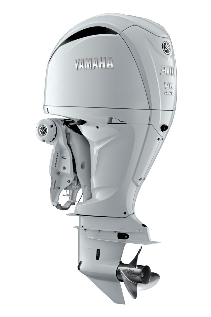 DES(Digital Electric Steering) Pearlescent White Yamaha 4 Stroke 300hp Extra-Long Shaft EFI OUTBOARD FOR SALE