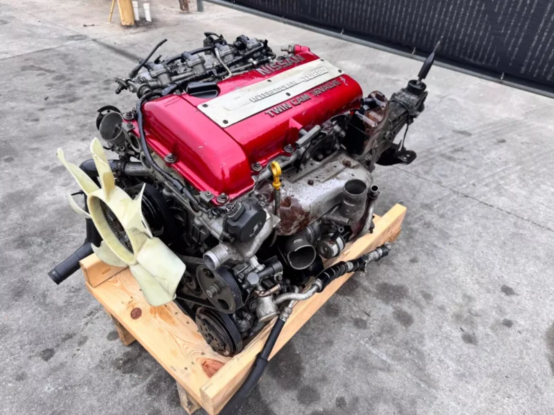 DM Nissan SR20DET 2.0L Turbo Engine with 5-Speed Manual Transmission – Perfect for 180SX, 200SX, and S13 Silvia