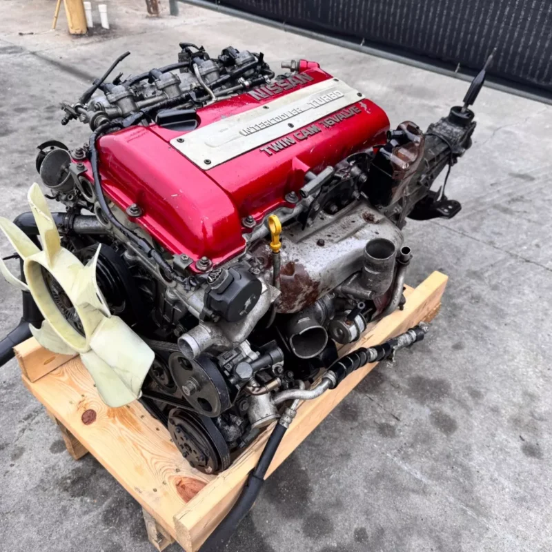 DM Nissan SR20DET 2.0L Turbo Engine with 5-Speed Manual Transmission – Perfect for 180SX, 200SX, and S13 Silvia