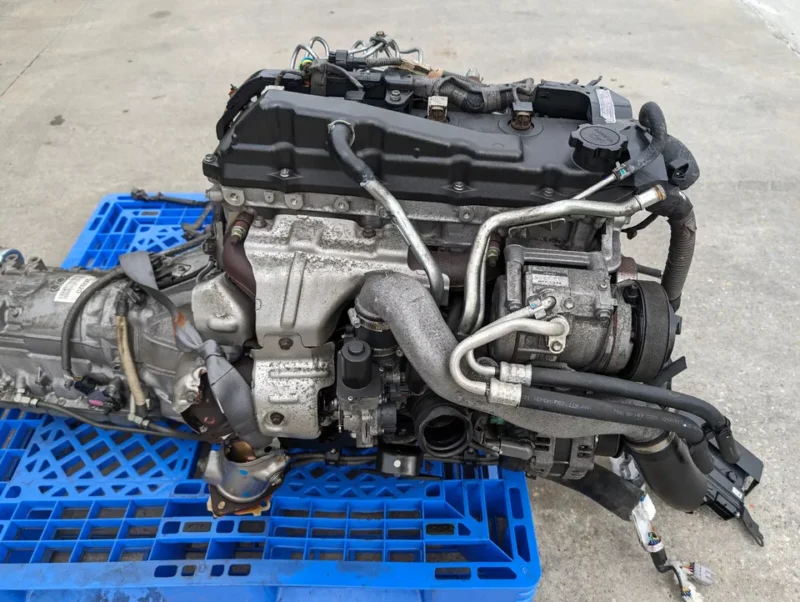 JDM Toyota 1KD-FTV D-4D 3.0L Turbo Diesel Engine with Complete Transmission